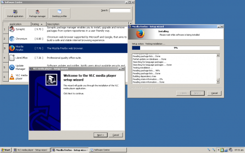 Softwareinstallationsprogramm im Windows XP Classic Design