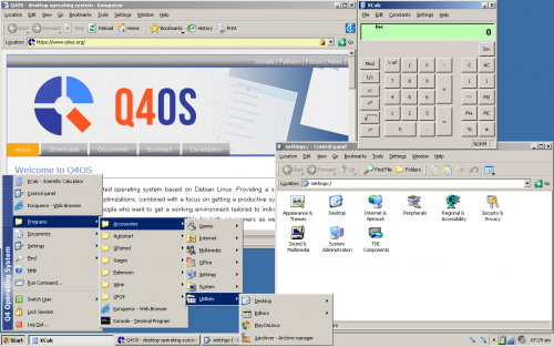 Ein paar Programme im Windows XP Classic Design