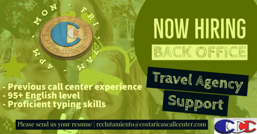 BACK OFFICE TRAVEL AGENCY SUPPORT COSTA RICA'S CALL CENTER