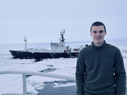 Renat Besolov in the Arctic Ocean
